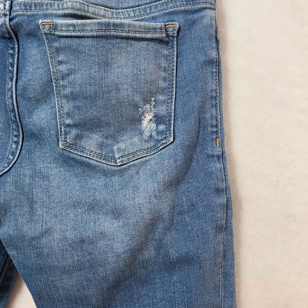 GapKids 1969 Girls Blue Distressed Pull‎ On Legging Jeans Size 12 Regular Skinny